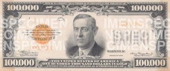 $100,000 note front
